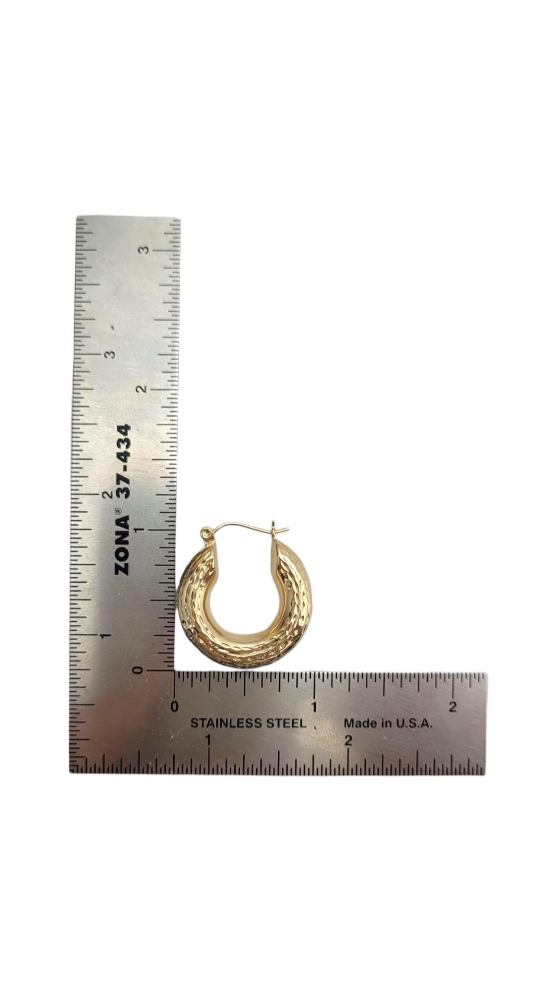 14K Gelbgold Diamantschliff-Ohrringe #21664 im Angebot 4