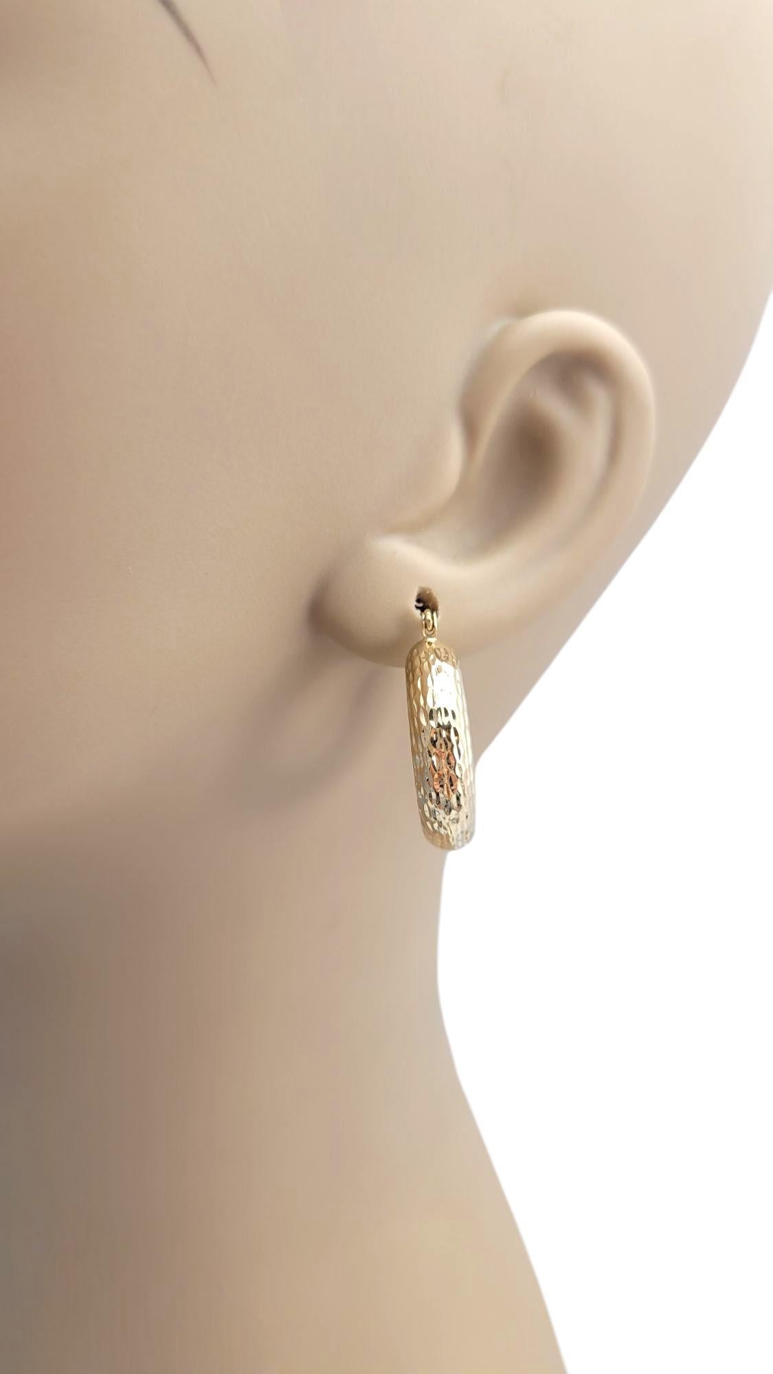 14K Gelbgold Diamantschliff-Ohrringe #21664 im Angebot 5