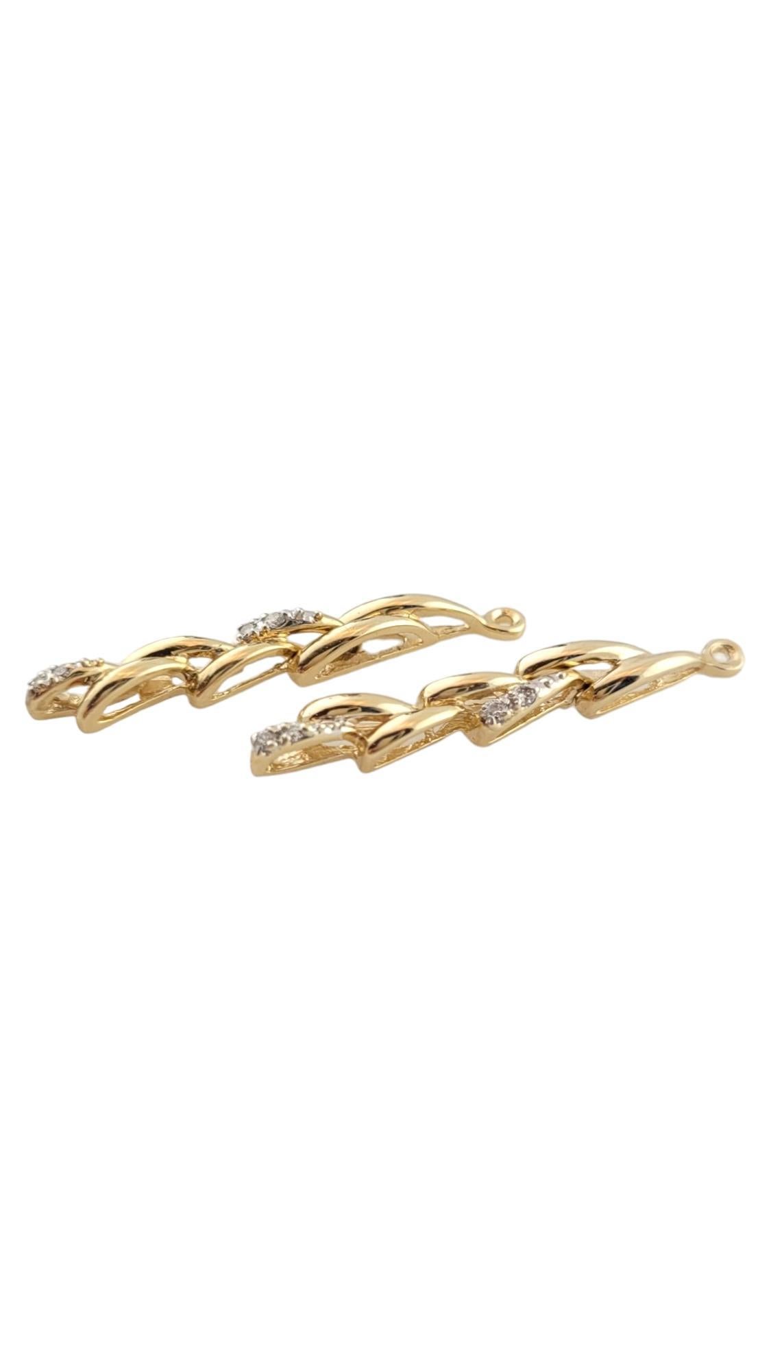 Vintage 14K Yellow Gold Diamond Earring Enhancers

This gorgeous set of earring enhancers are crafted from 14K yellow gold and feature 8 sparkling round brilliant cut diamonds!

Approximate total diamond weight: .05 cts

Diamond color: G

Diamond