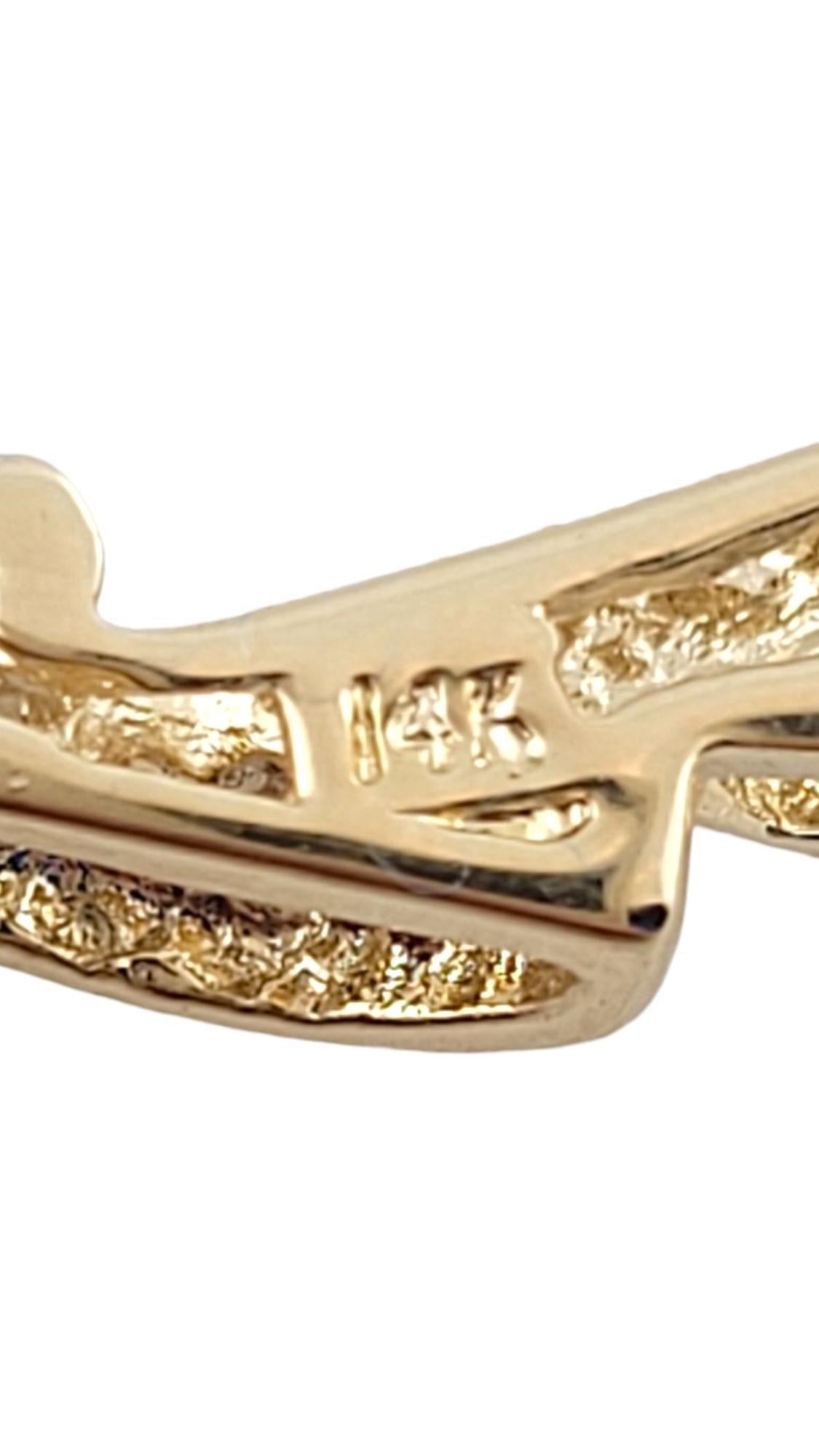 Women's 14K Yellow Gold Diamond Earring Enhancers #16252 For Sale