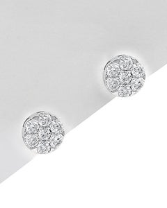 14K Yellow Gold Diamond Earrings