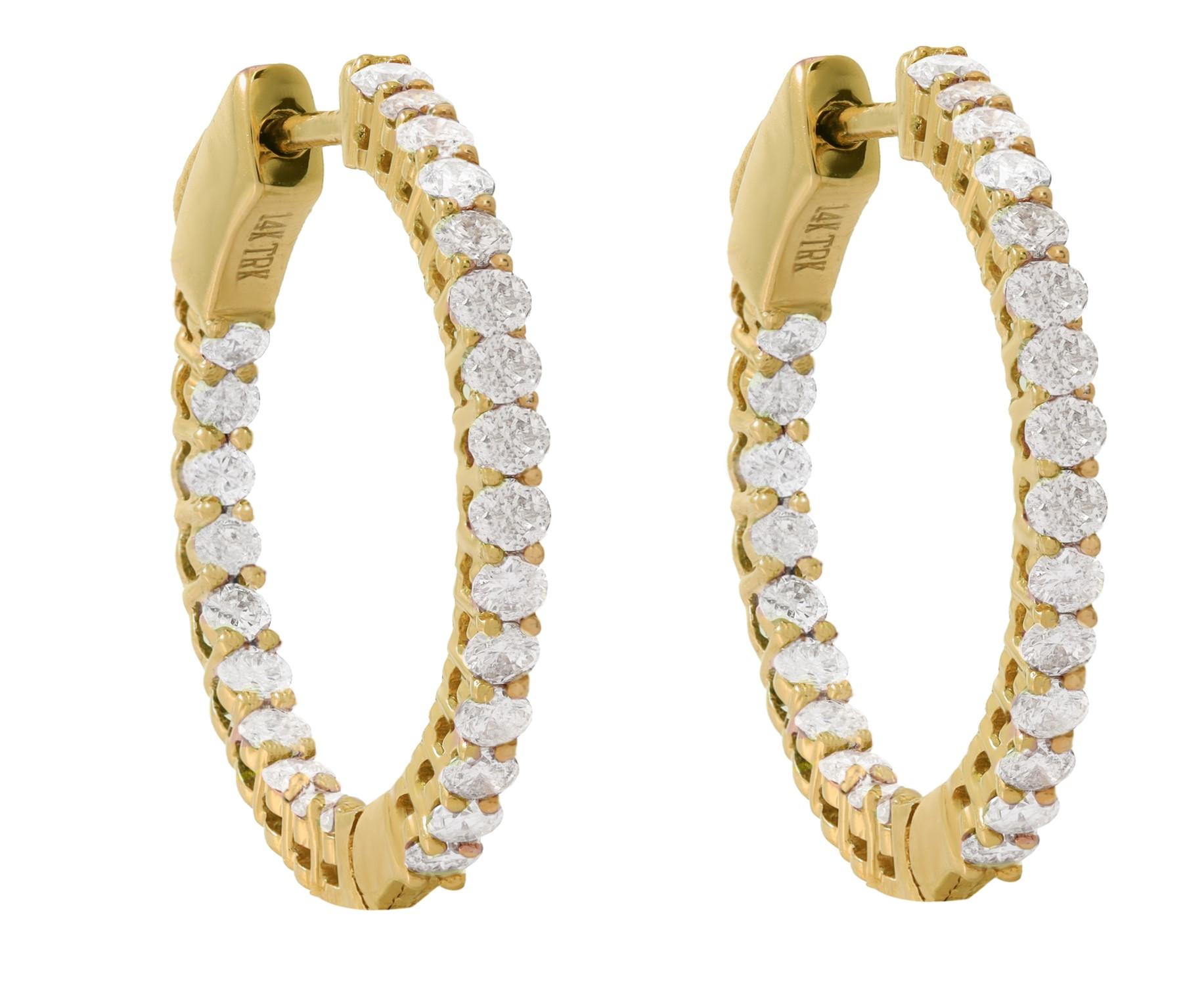 14K Yellow Gold Diamond Earrings featuring 1.00 Carats of Diamonds

Underline your look with this sharp 14K Yellow gold shape Diamond Earrings. High quality Diamonds. This Earrings will underline your exquisite look for any occasion.

. is a leading