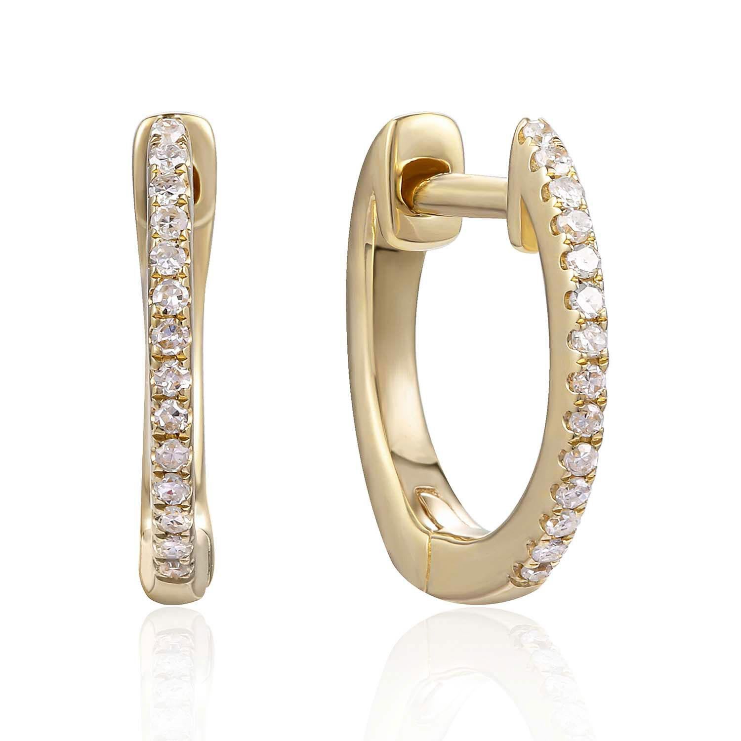 14K Yellow Gold Diamond Earrings featuring 0.06 Carats of Diamonds

Underline your look with this sharp 14K Yellow gold shape Diamond Earrings. High quality Diamonds. This Earrings will underline your exquisite look for any occasion.

. is a leading