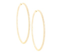 14K Yellow Gold Diamond Earrings
