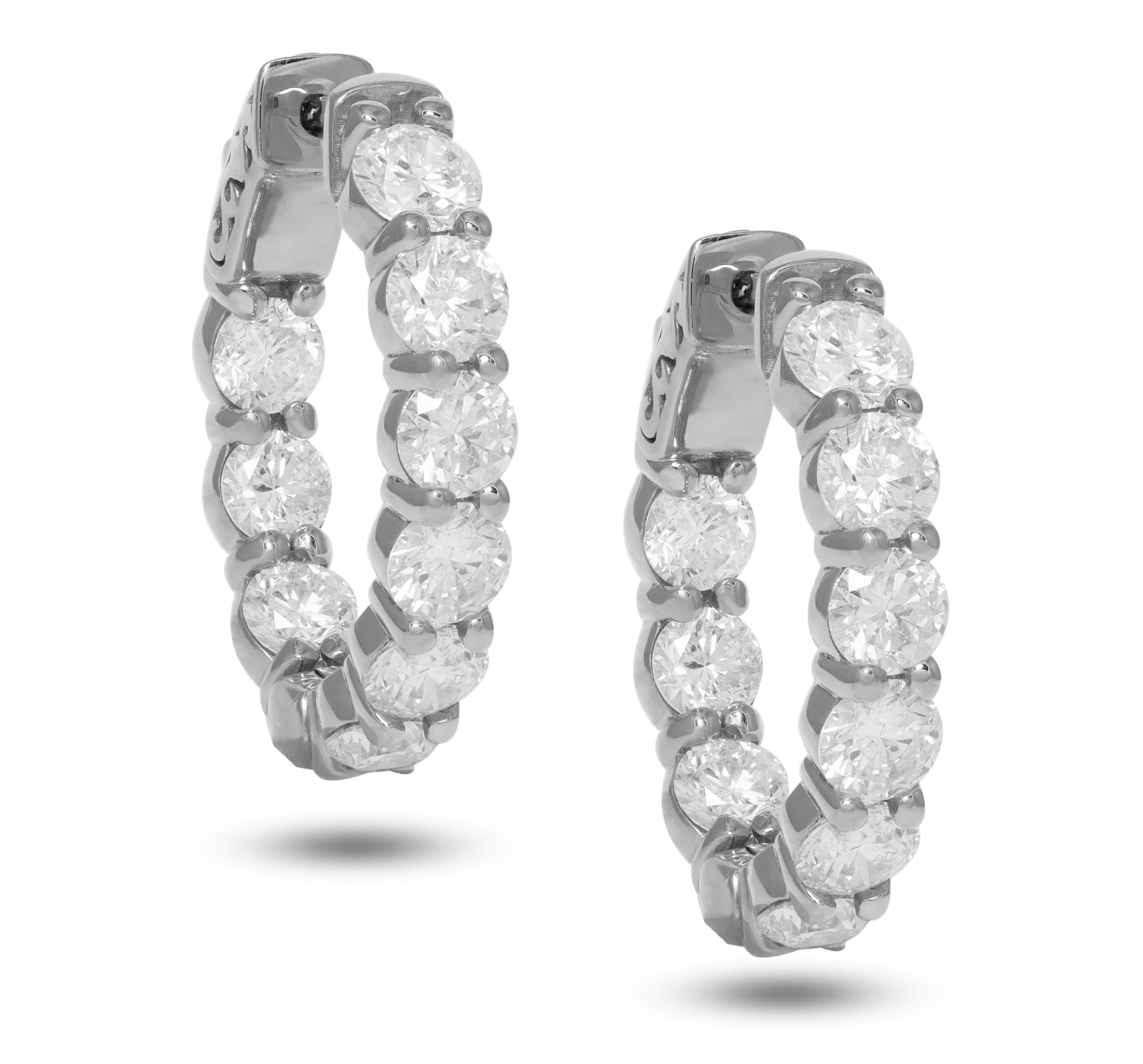 14K Yellow Gold Diamond Earrings For Sale at 1stDibs