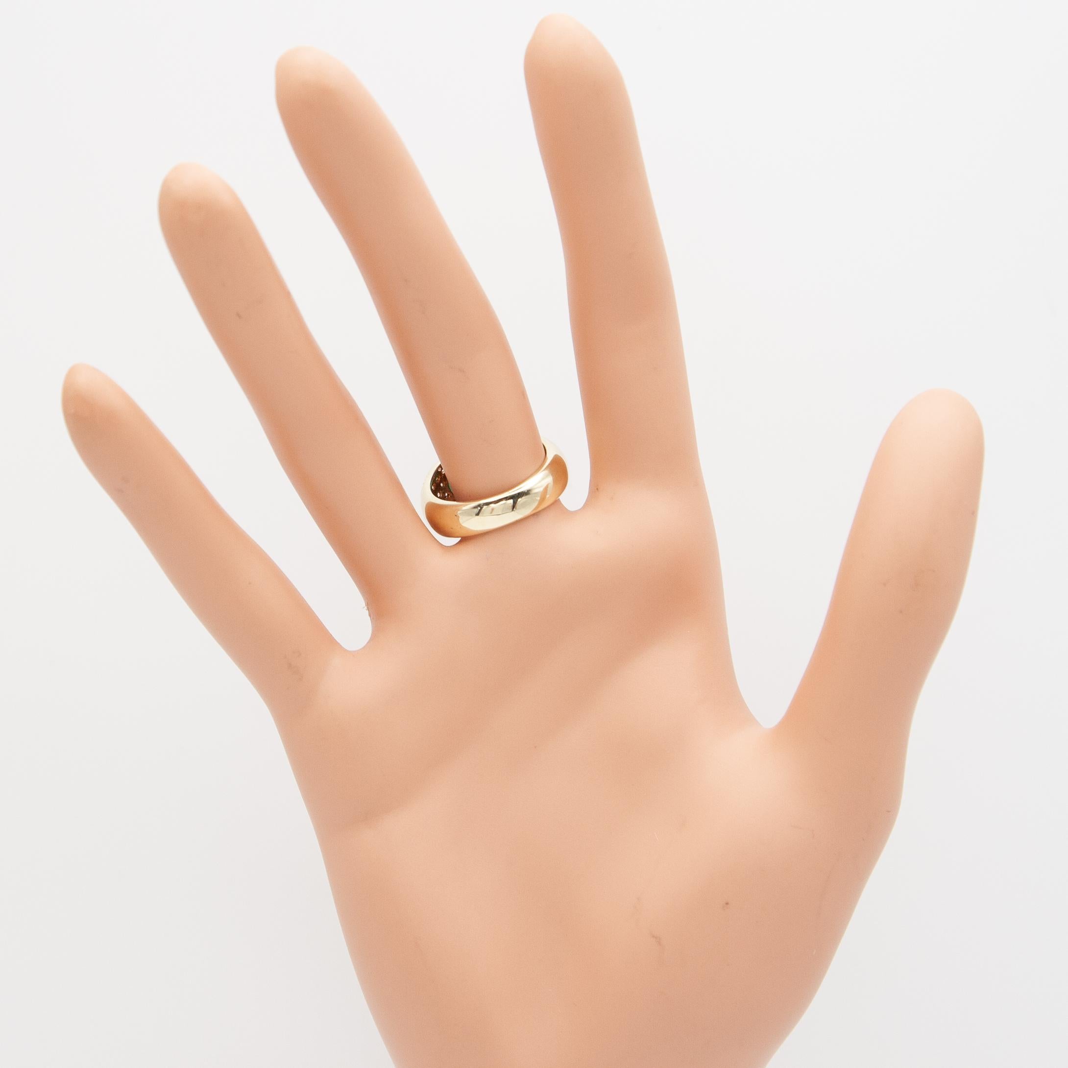 14K Yellow Gold Diamond, Emerald Ruby and Sapphire Ring For Sale 5