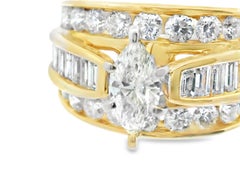 14k Yellow Gold Diamond Engagment Ring