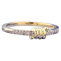 14K Yellow Gold Diamond Fashion Ring