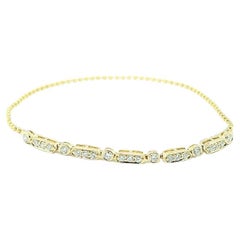 Bracelet Gazebo collection fantaisie en or jaune 14 carats et diamants (0,41 carat)