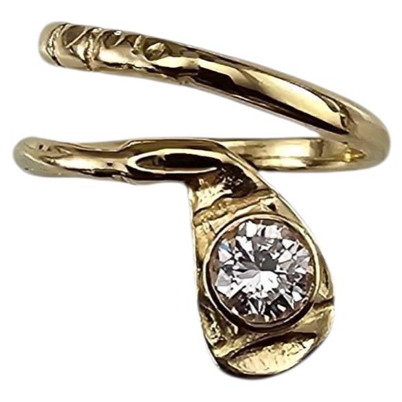 14-karätiger Gelbgold-Diamant-Clubring, Größe 4, Art.-Nr. 24393