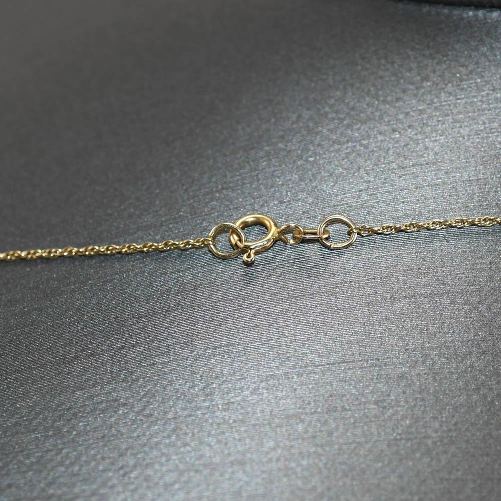 Round Cut 14K Yellow Gold Diamond Heart Pendant Necklace 0.35ct