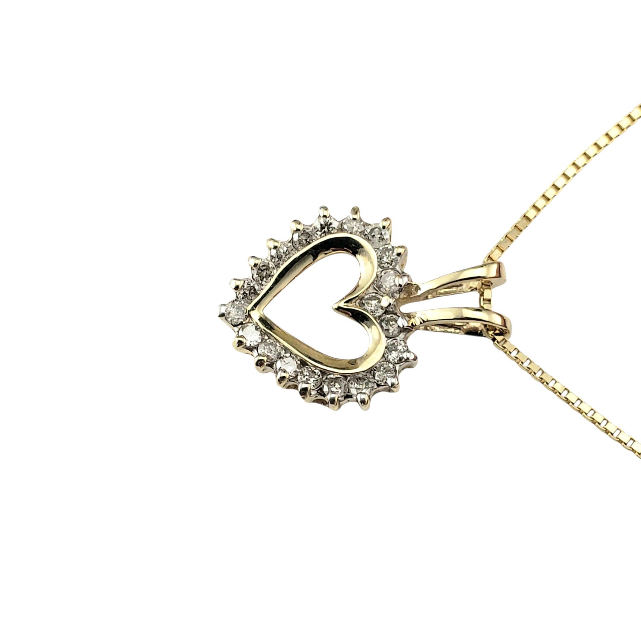 Contemporaneo Collana con ciondolo a forma di cuore in oro giallo 14K #23194 in vendita