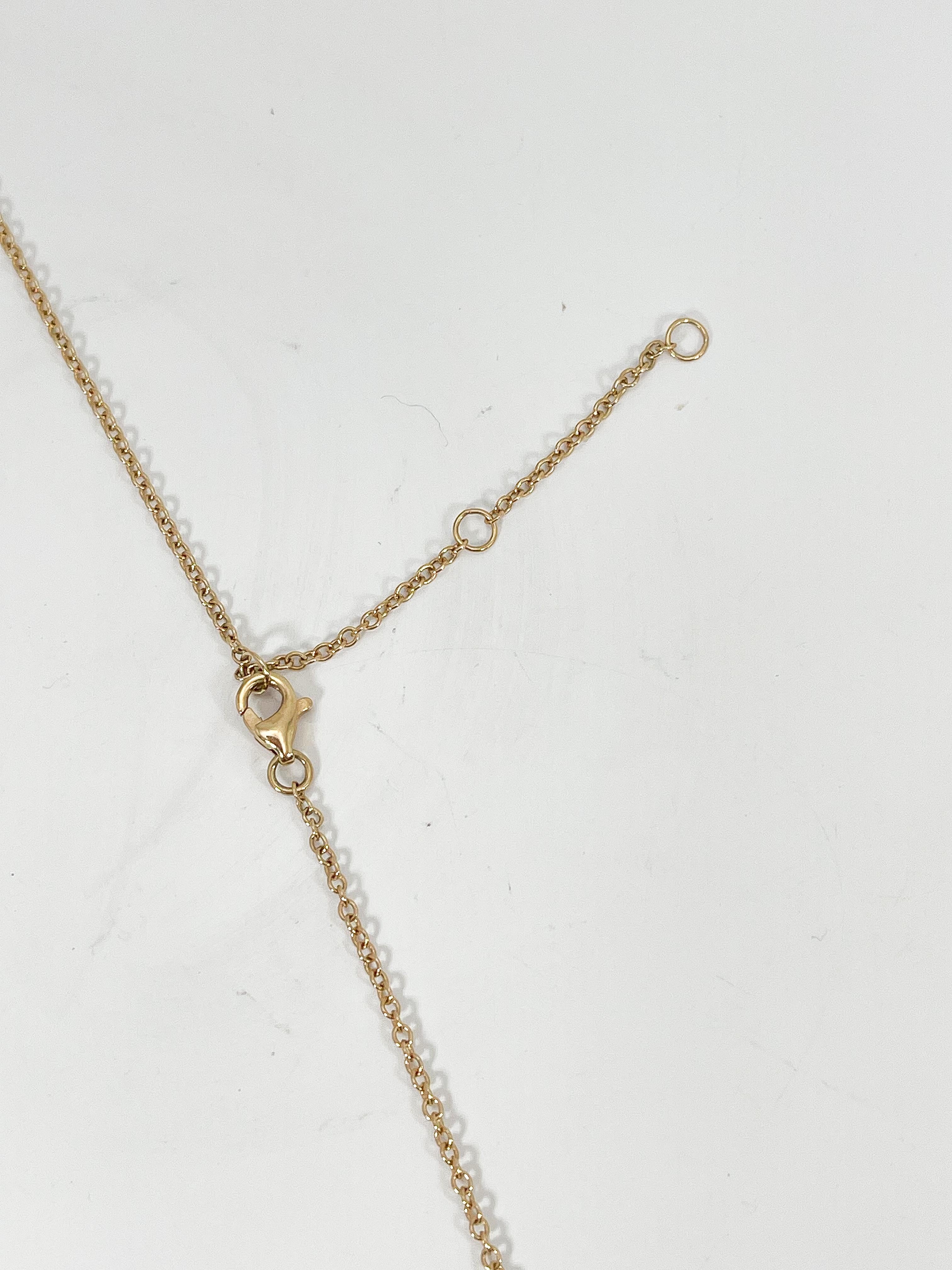 Women's 14K Yellow Gold Diamond Initial 