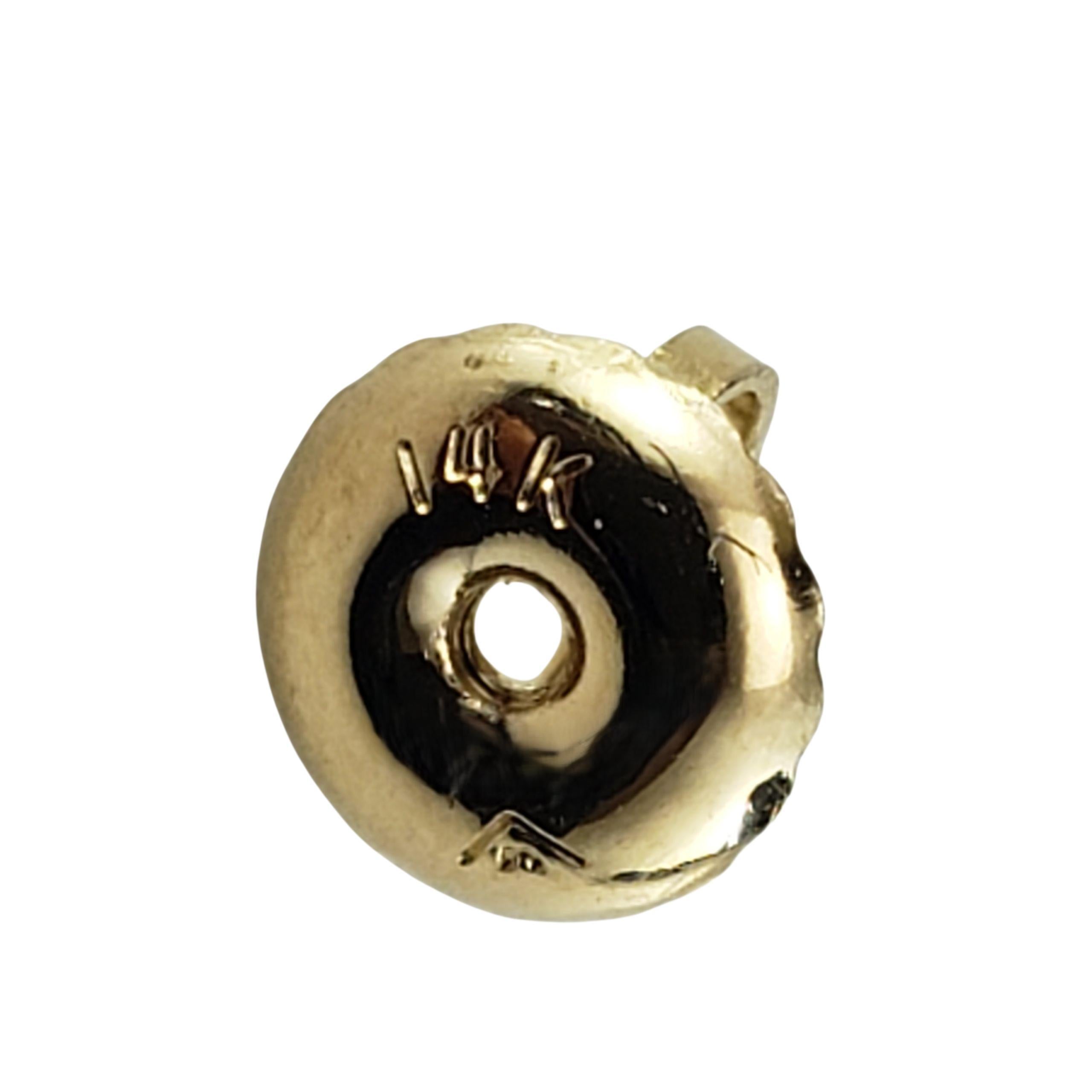 Orecchini con nodo di diamanti in oro giallo 14K #23520 In condizioni buone in vendita a Washington Depot, CT