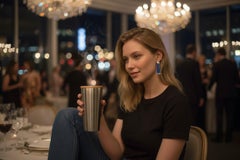 14K Yellow Gold Diamond & Lapis Lazuli Drop Earrings