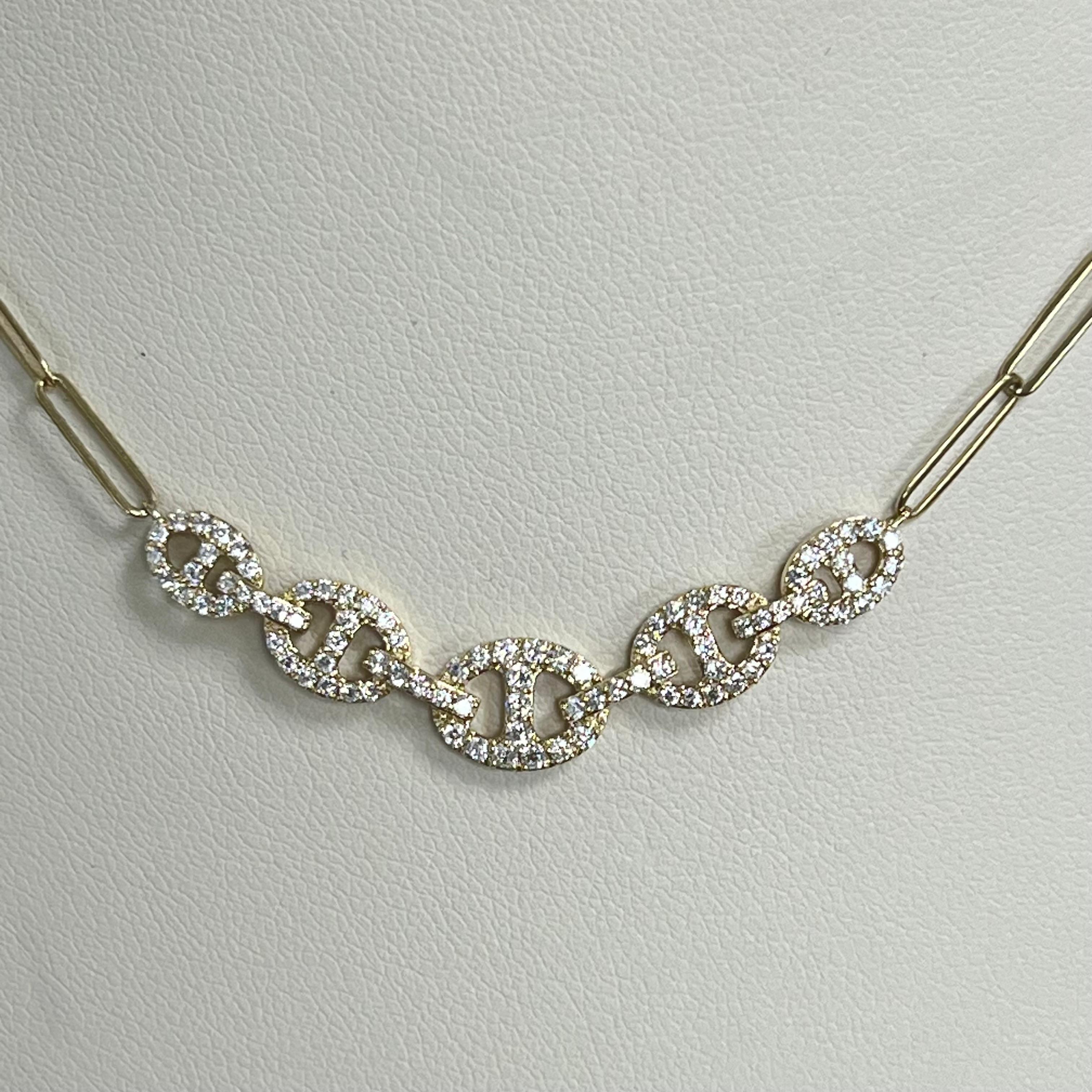 Ce magnifique collier en or jaune 14 carats est une pièce classique et élégante qui ajoute du charme à n'importe quelle tenue. Avec un poids de 5,4 grammes, il est robuste et confortable à porter tous les jours ou lors d'occasions spéciales. Le