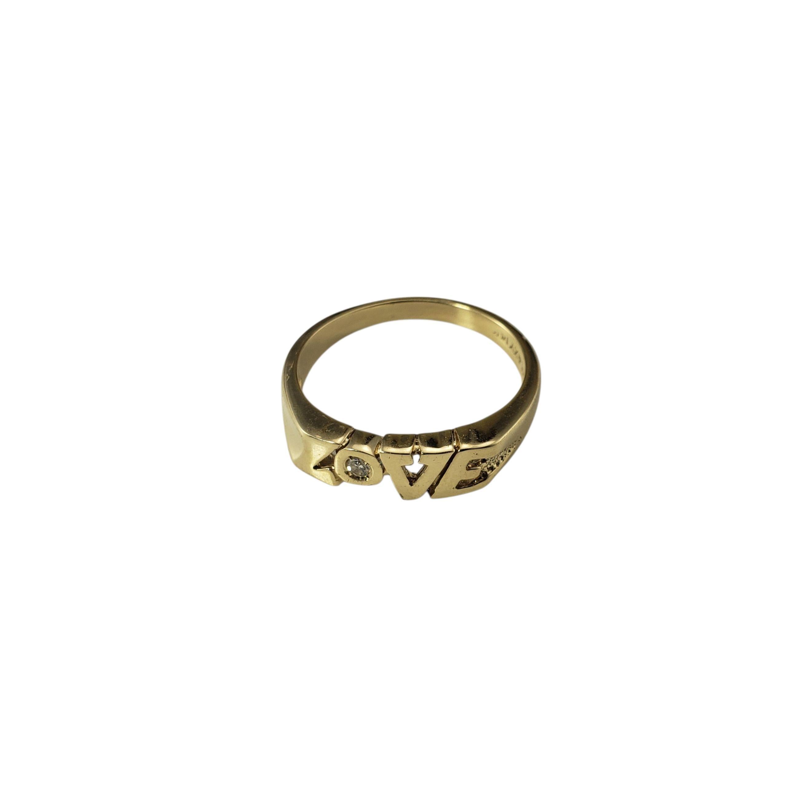 14K Gelbgold und Diamant 