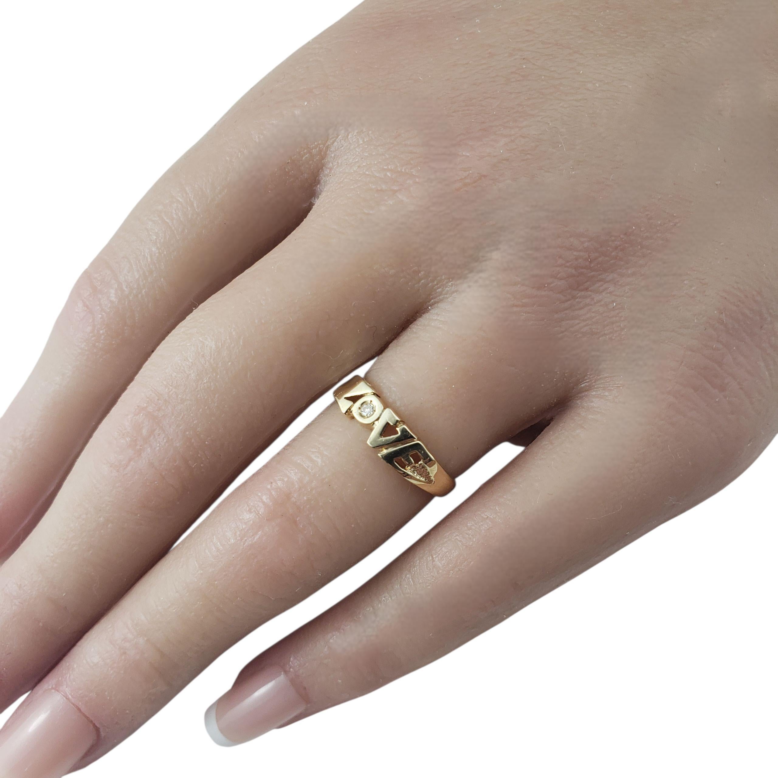 14K Gelbgold Diamant 