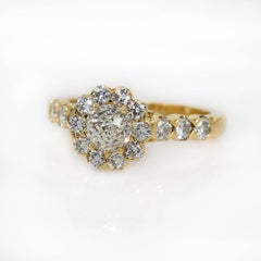 14K Yellow Gold Diamond Mogul Cut, Ring, 1.35tdw, 3.9g