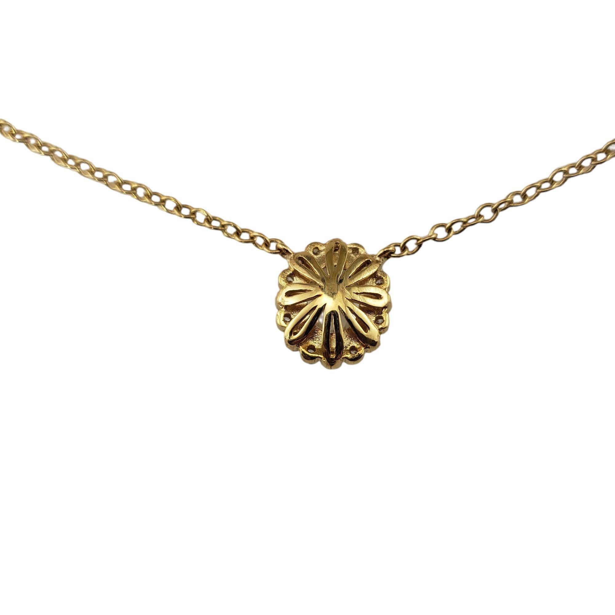 Women's 14K Yellow Gold Diamond, Moonstone Quartz Toggle Necklace #15272 For Sale