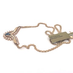 14K Yellow Gold Diamond Necklace 0.33ct