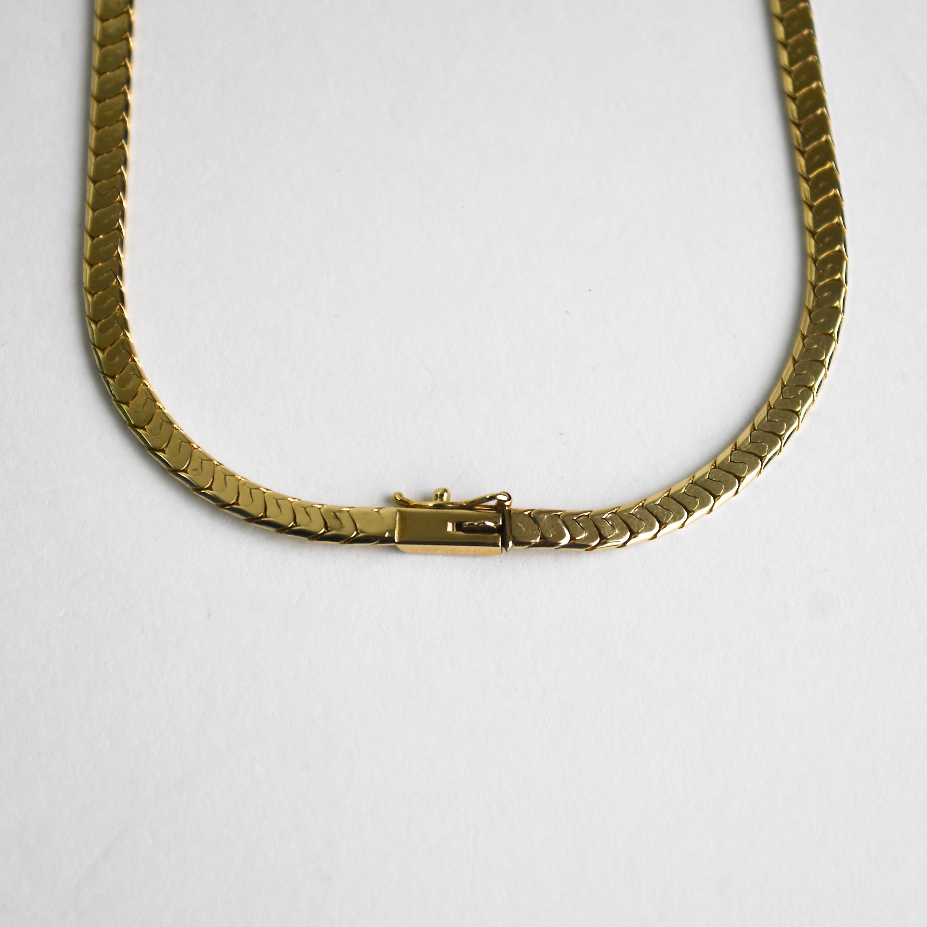 Round Cut 14K Yellow Gold Diamond Necklace 0.75ct For Sale