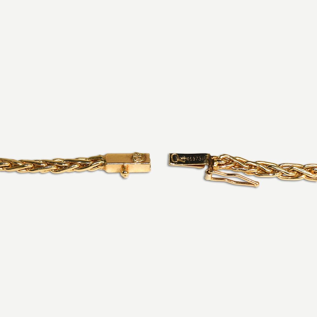 14K Gelbgold Diamant-Halskette 2,00tdw im Zustand „Hervorragend“ im Angebot in Laguna Beach, CA