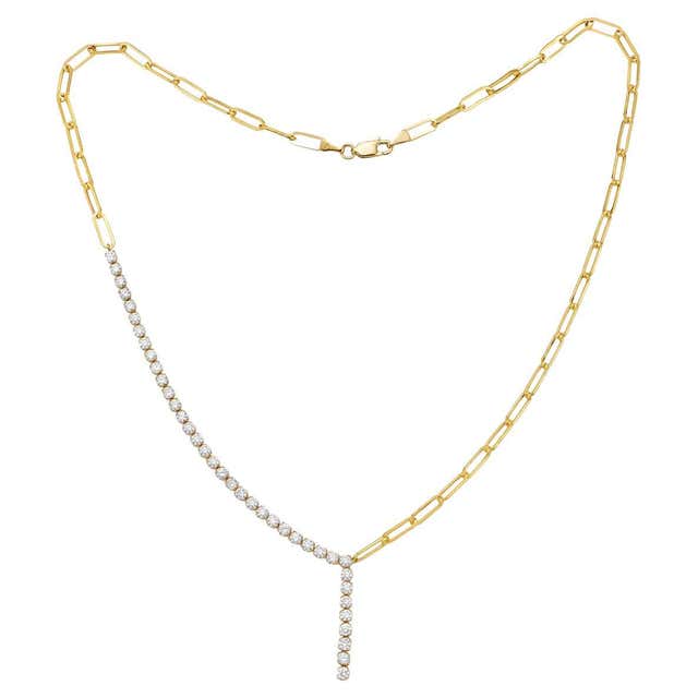 Fred Chance Infinie 18K Yellow Gold Full Diamond Double Layer Necklace ...