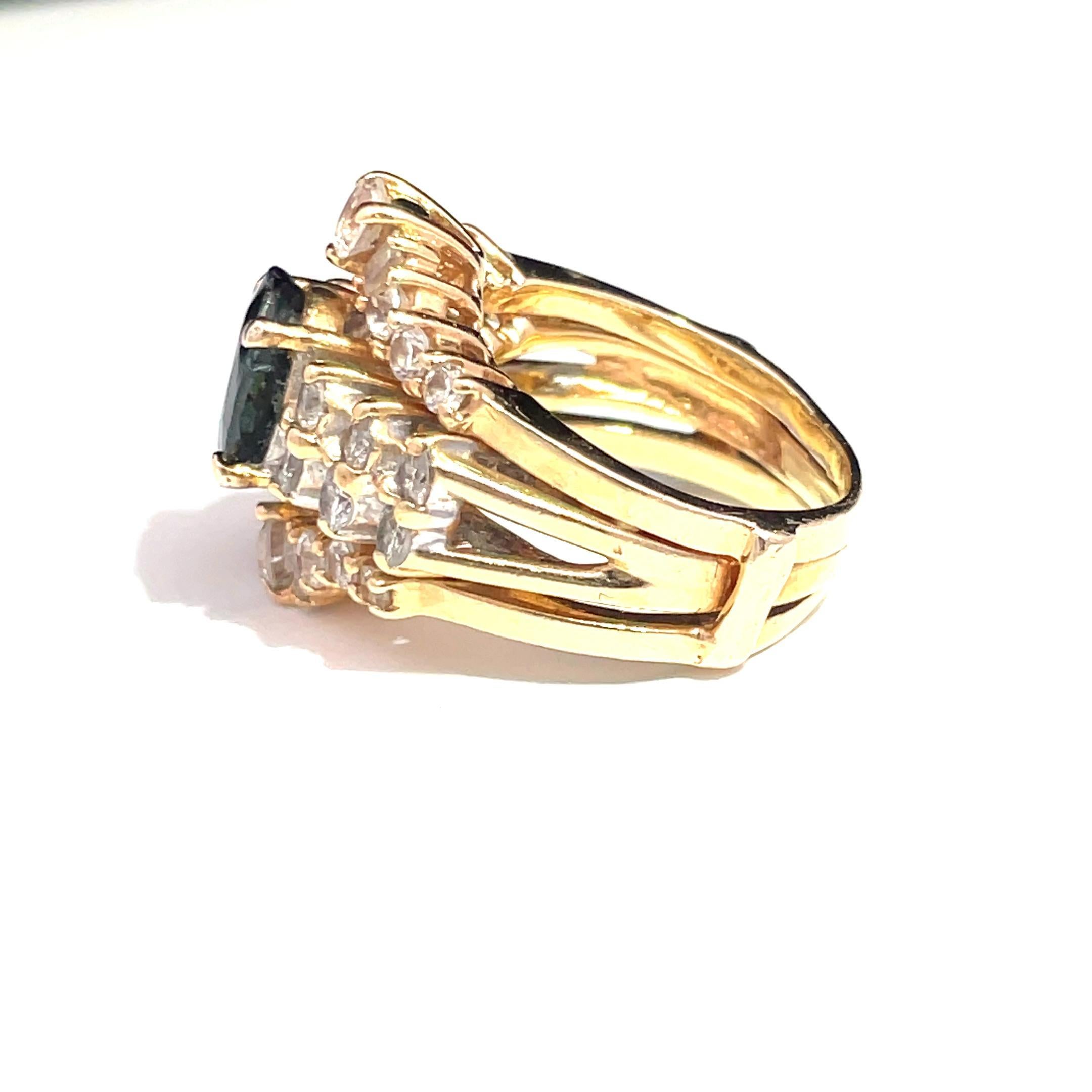 Discover the epitome of elegance with our stunning Blue Sapphire and Diamond Ring, a true masterpiece designed to captivate and inspire. At the heart of this exquisite piece lies a magnificent 1-carat oval blue sapphire, radiating a deep, enchanting