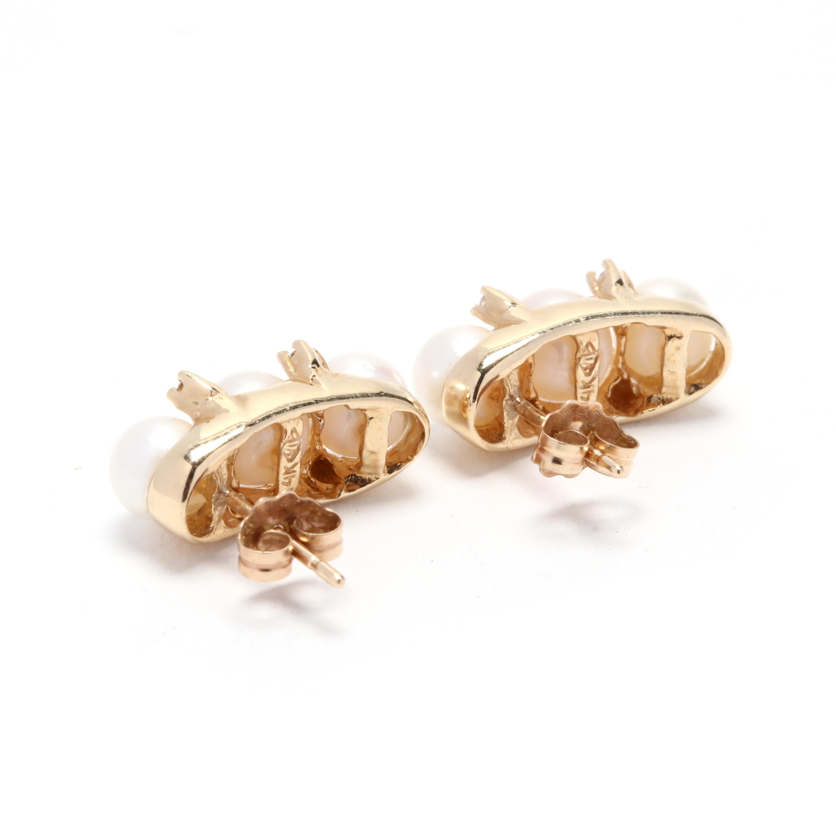 gold diamond earrings