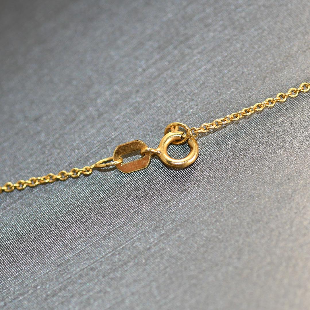 Collier pendentif en or jaune 14 carats avec diamants 0,99 carat Unisexe en vente