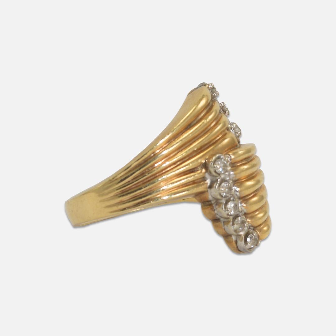 14k Gelbgold Diamantring 0,15 TCW.
Größe 8.
Das Gewicht beträgt 0.34 ozt.
Ausgezeichneter Zustand!