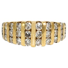 Vintage 14K Yellow Gold Diamond Ring 0.75ct