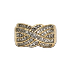 14 Karat Gelbgold Diamantring 1,00 Karat