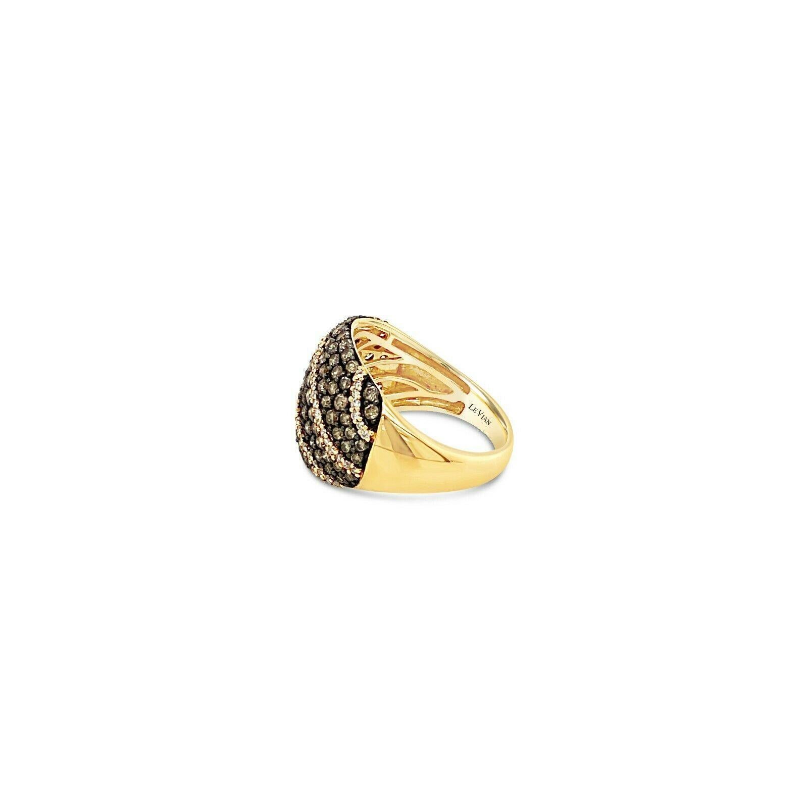 Women's or Men's 14K Yellow Gold Diamond Ring