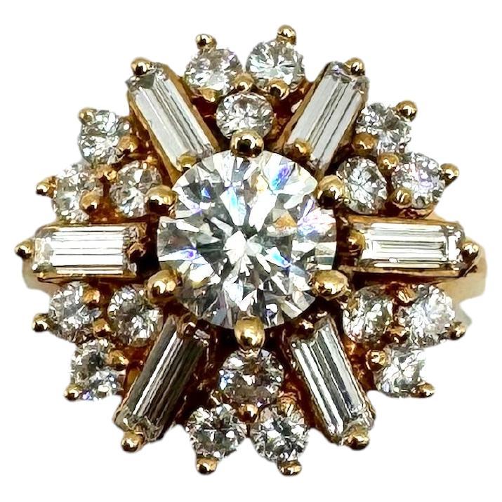 14K Yellow Gold Diamond Ring