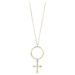 14K Yellow Gold Diamond Ring Her Story Necklace