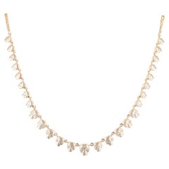 14K Yellow Gold Diamond Skull Necklace 0.53 Ct Unique Statement Jewelry for Gift