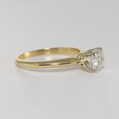 14K Yellow Gold Diamond Solitaire Engagement Ring 1.20ct