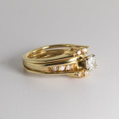 14K Yellow Gold Diamond Solitaire Ring 0.60ct