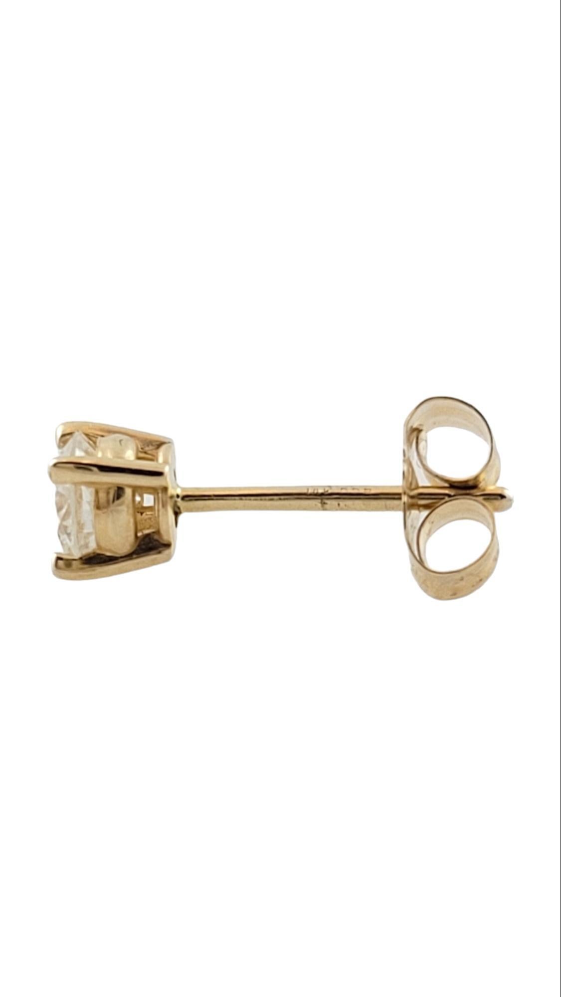 Brilliant Cut 14K Yellow Gold Diamond Stud Earring #15895 For Sale