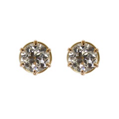 14 Karat Gelbgold Diamant-Ohrstecker 1,00 Karat