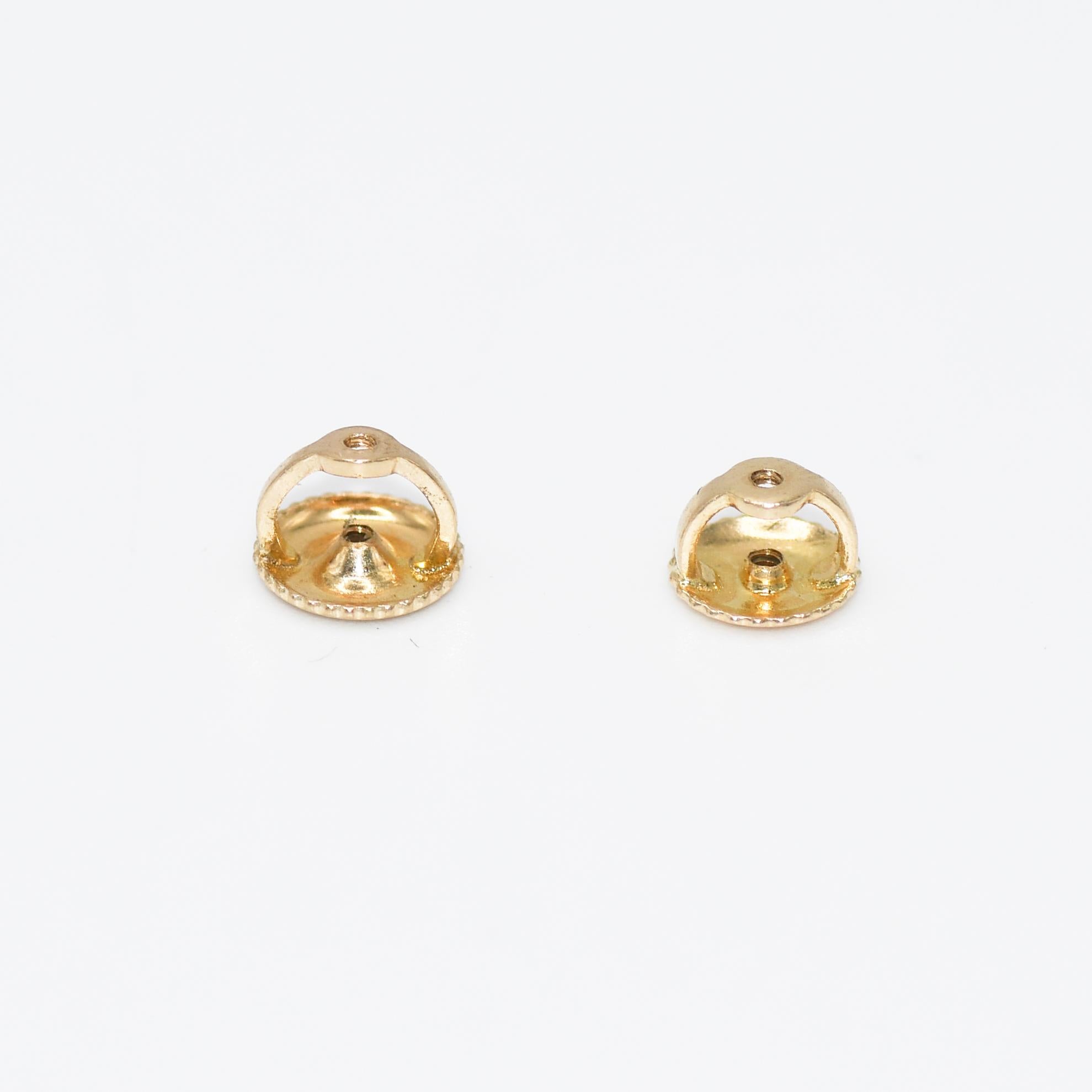 14 Karat Gelbgold Diamant-Ohrstecker, 1,08 Karatdw, 1,4 g (Brillantschliff)