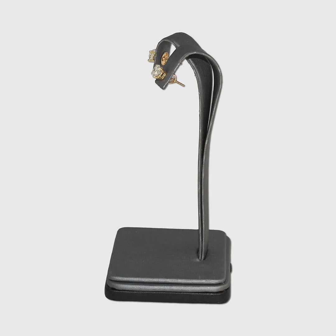 14K Gelbgold Diamant-Ohrstecker 1,50 Karat im Zustand „Hervorragend“ im Angebot in Laguna Beach, CA