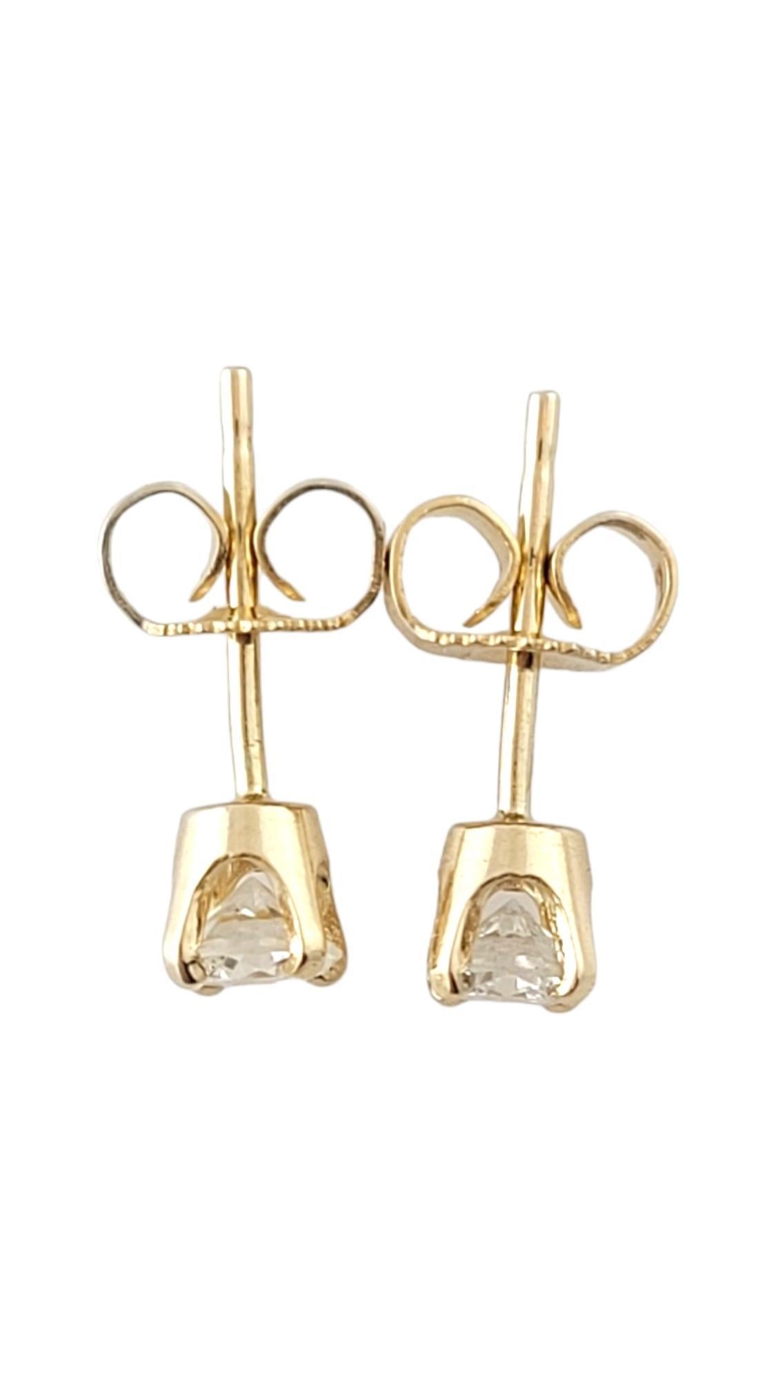 Brilliant Cut 14K Yellow Gold Diamond Stud Earrings #16927 For Sale