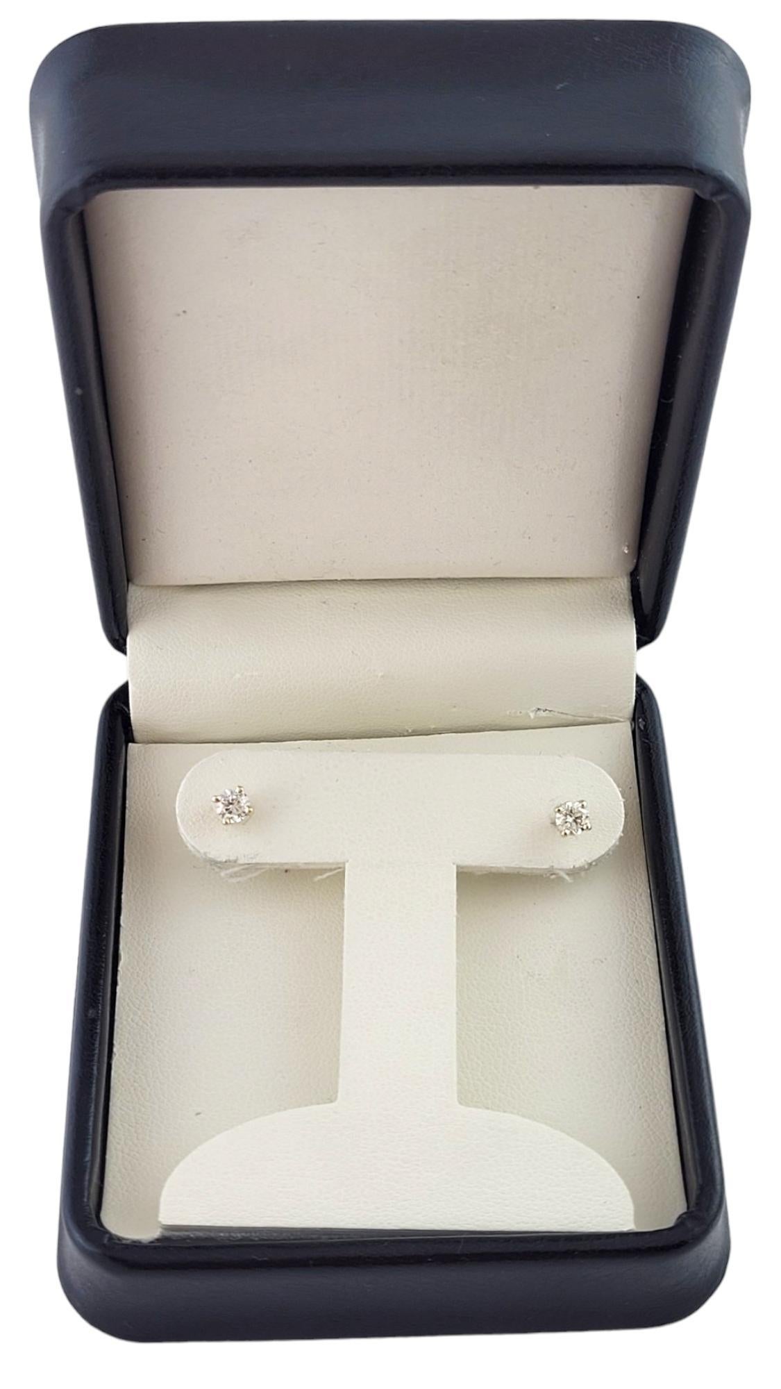 14K Yellow Gold Diamond Stud Earrings #18153 For Sale 1