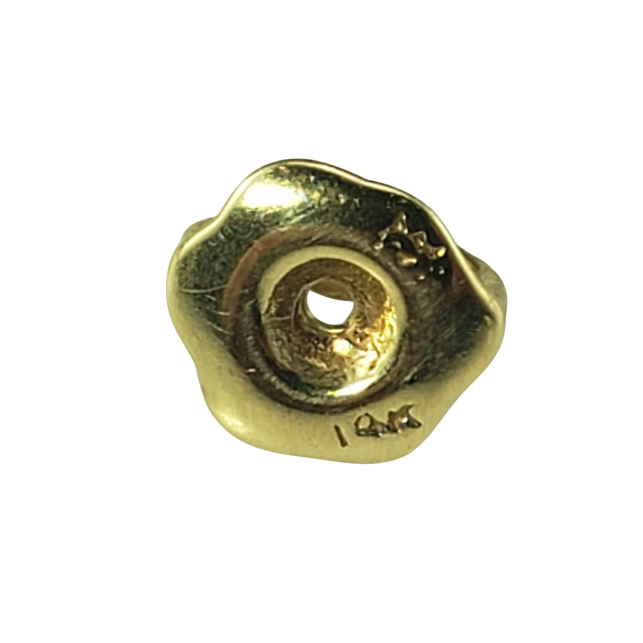 Orecchini con diamante in oro giallo 14K #23450 In condizioni buone in vendita a Washington Depot, CT