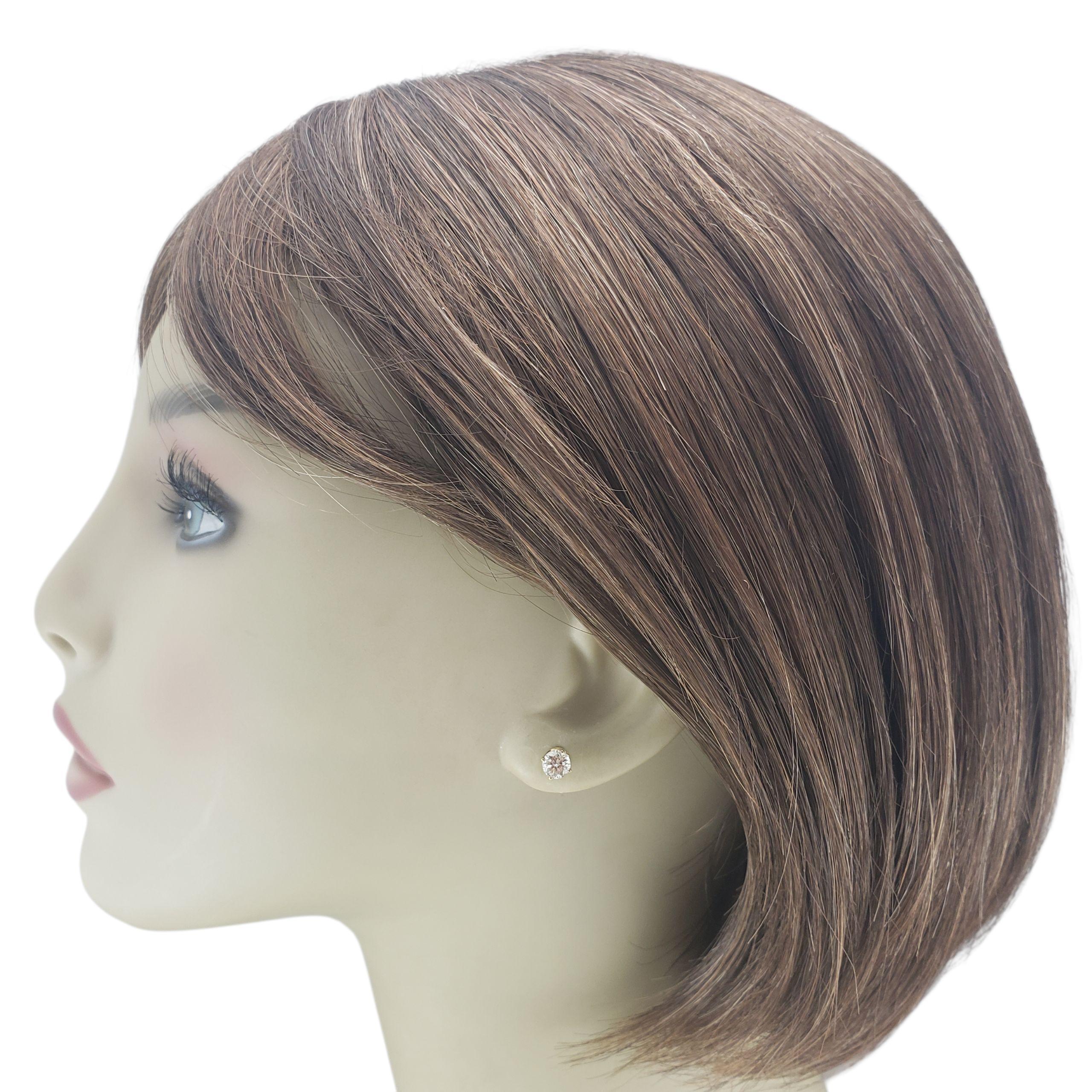 Donna Orecchini con diamante in oro giallo 14K #23450 in vendita