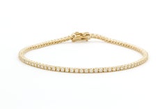 Bracciale Tennis in oro giallo 14k e diamanti 1,39ctw G-H/VS2-SI1