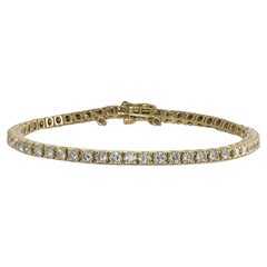 14K Yellow Gold Diamond Tennis Bracelet 3.00ct
